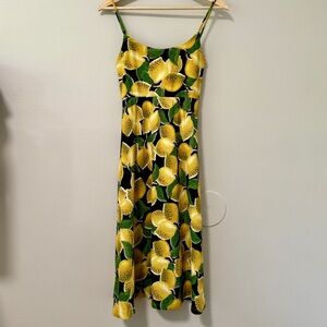 NWT Farm Rio black lemon ribbed midi dress- size small